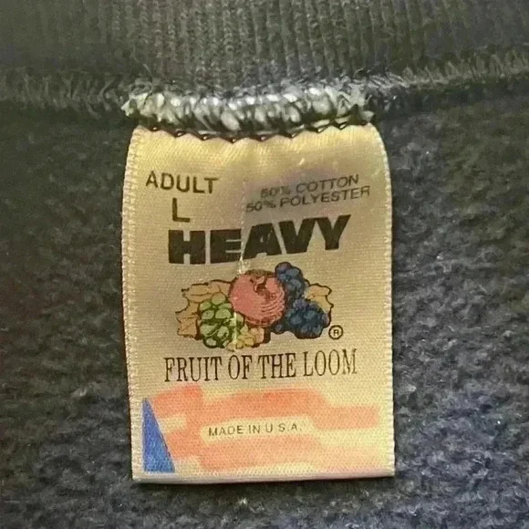 Vintage Embroidered North Dakota Crewneck Sweatshirt Large - Picture 3 of 4